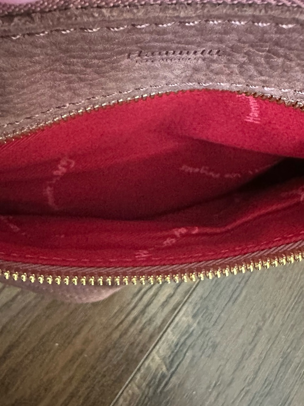 Hammitt Nash Rose Natural Leather Wristlet with Crossbody Strap - Picture 8 of 10